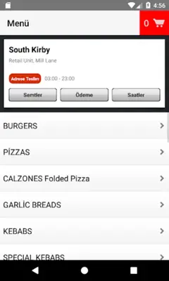 Saray Pizza android App screenshot 0